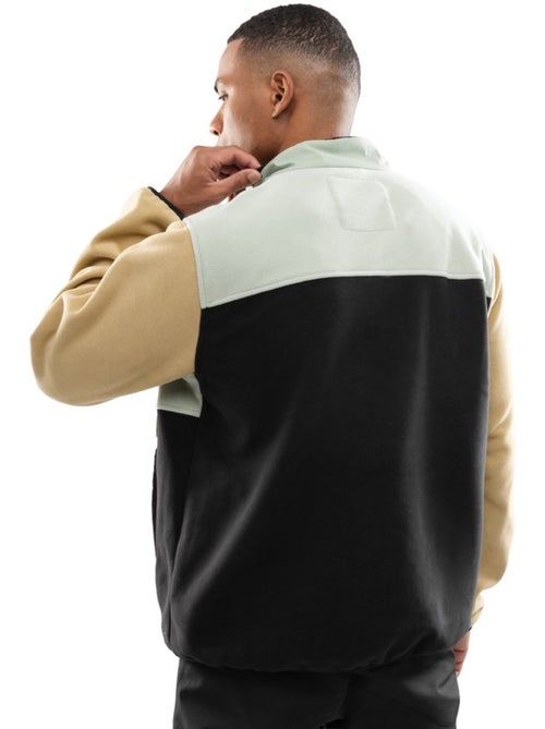 Pull polaire demi-zip homme homme vinicunca olive - Kiabi