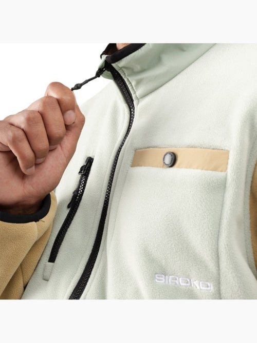 Pull polaire demi-zip homme homme vinicunca olive - Kiabi