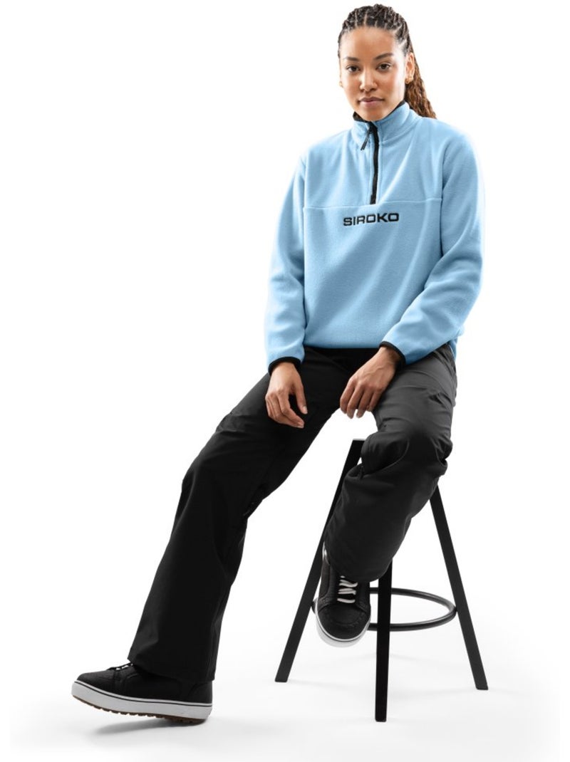 Pull polaire épais femme sports d'hiver femme momji-w Bleu - Kiabi