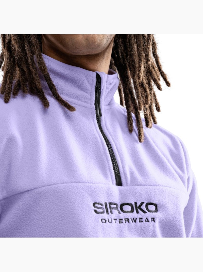 Pull polaire épais homme sports d'hiver homme aurora Lavande - Kiabi