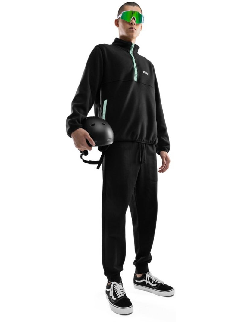 Pull polaire épais homme sports d'hiver homme stowe Noir - Kiabi
