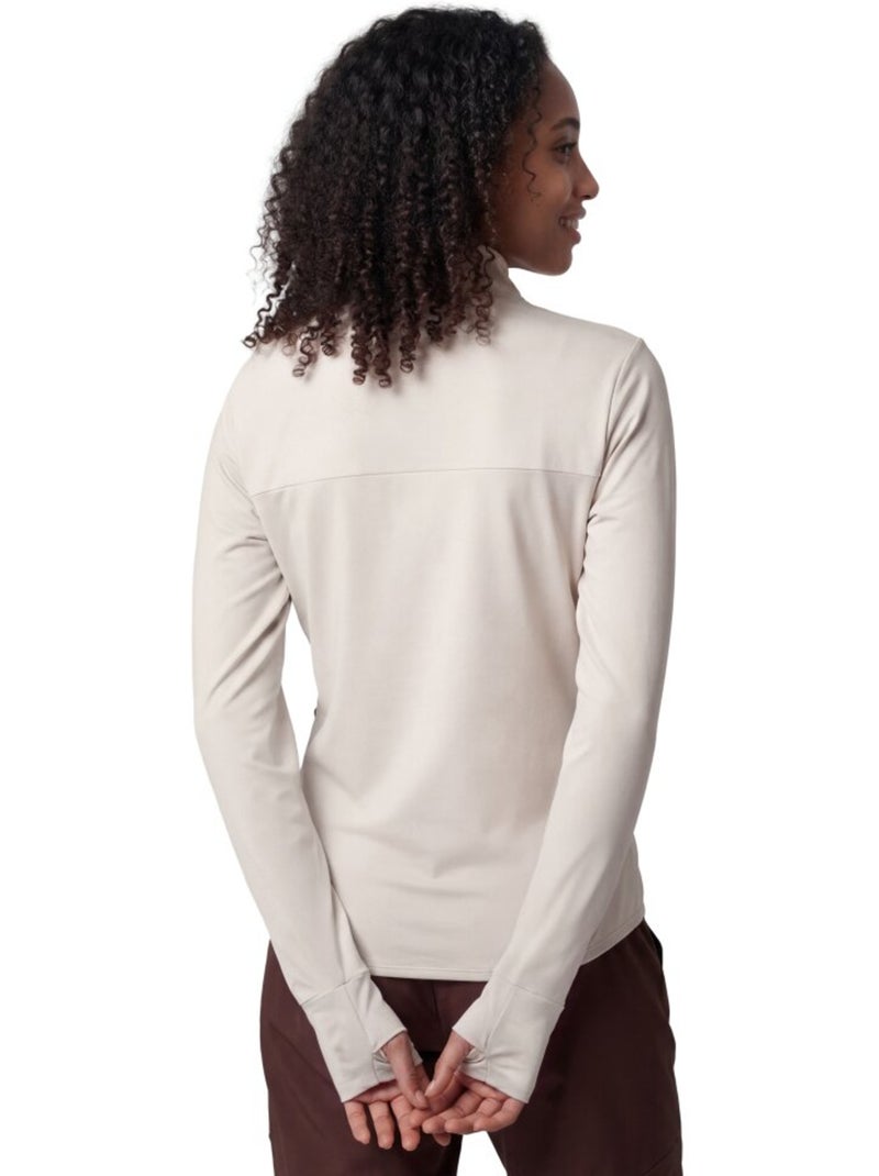 Pull polaire randonnée femme randonnée femme symbol-w sand Beige - Kiabi