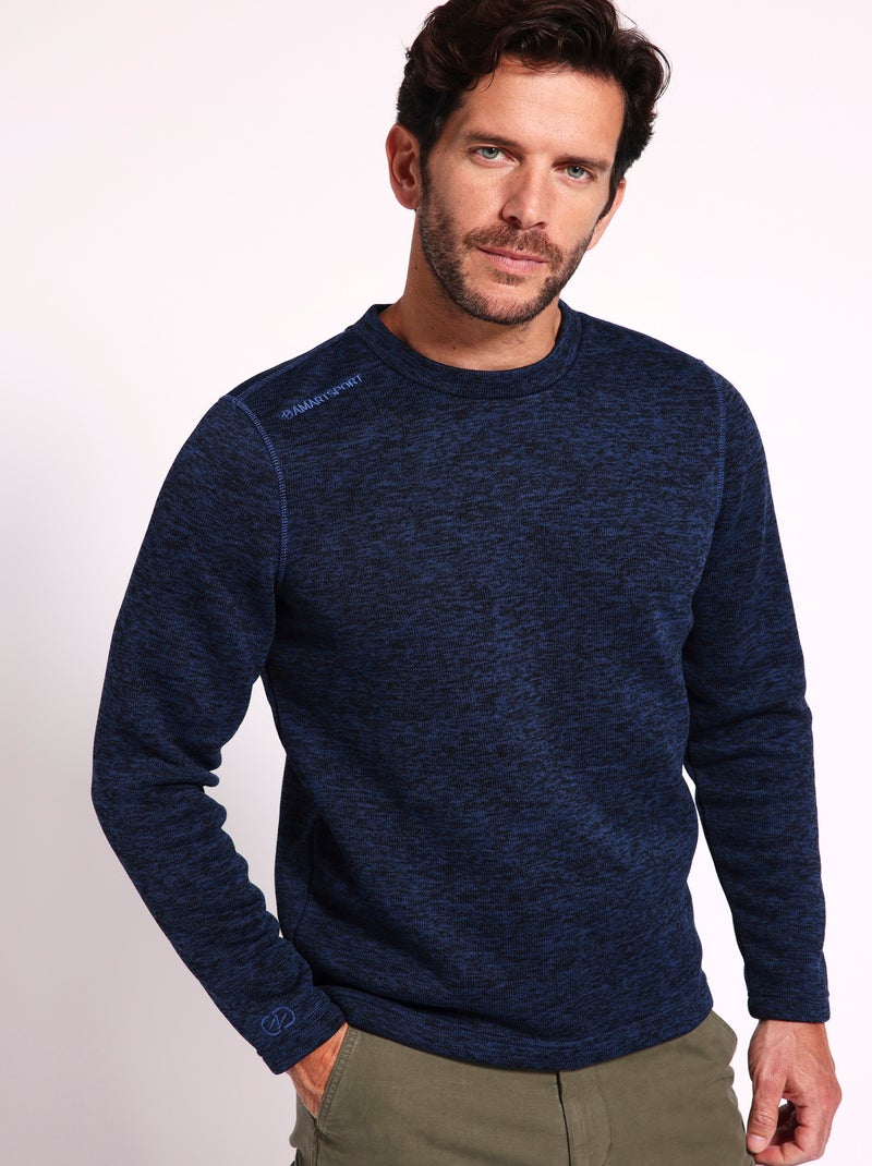 Pull polaire Thermolactyl homme - DamartSport Bleu - Kiabi