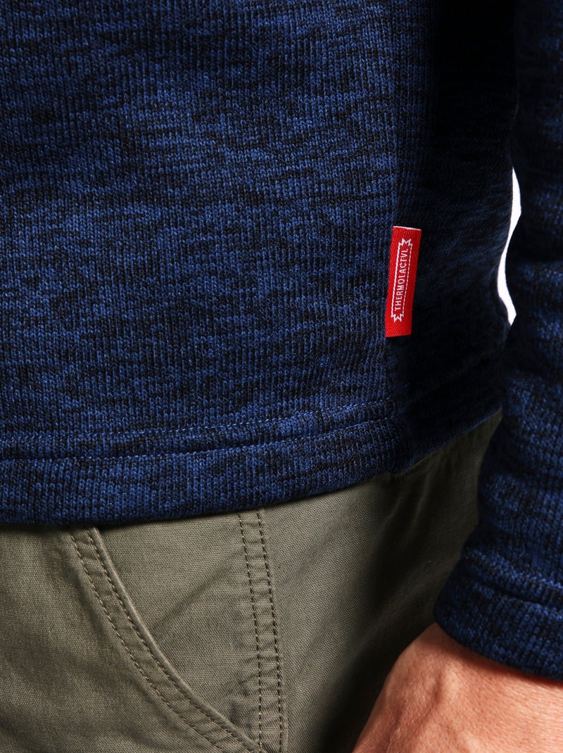 Pull polaire thermolactyl homme - damartsport Bleu - Kiabi