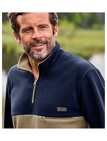 Pull Polaire Col Zippé - ATLAS FOR MEN