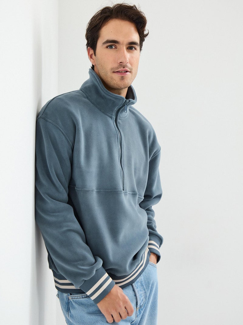 Pull Polaire YPSO Oversize Bleu - Taille 152 - Pour Garçon - Occasion Très Bon état