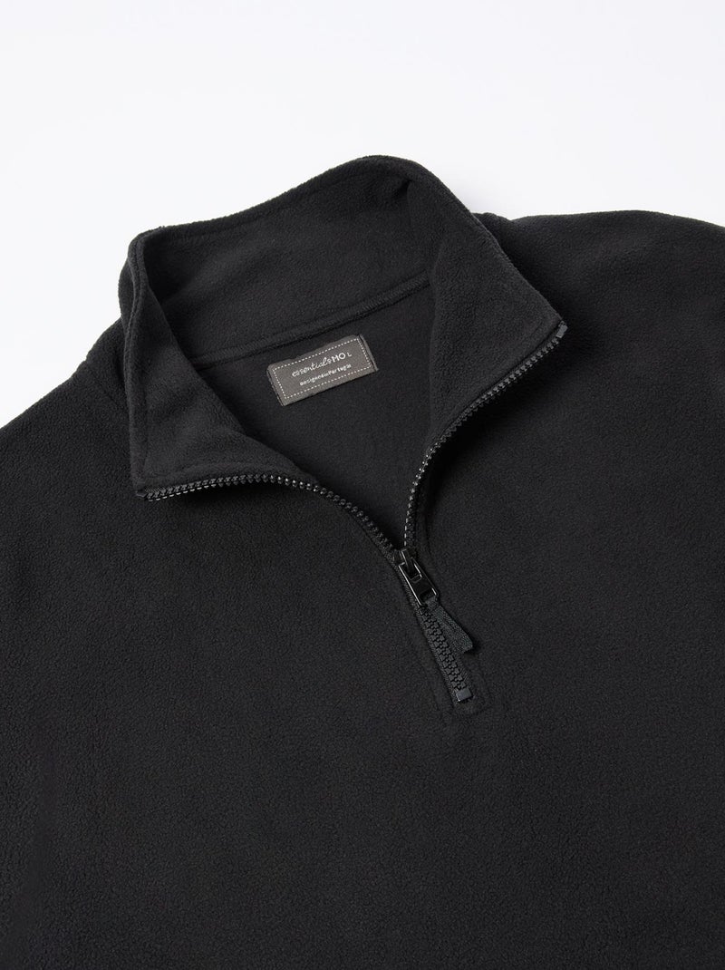 Pull polaire zippé, MO Fashion Noir - Kiabi