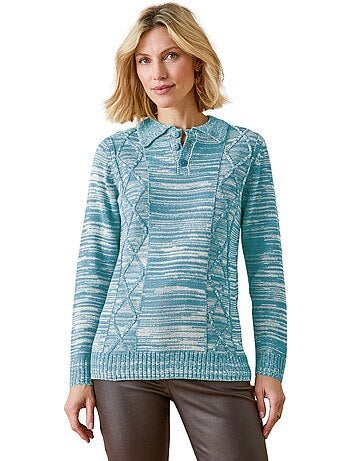Pull polo avec torsades - DAXON