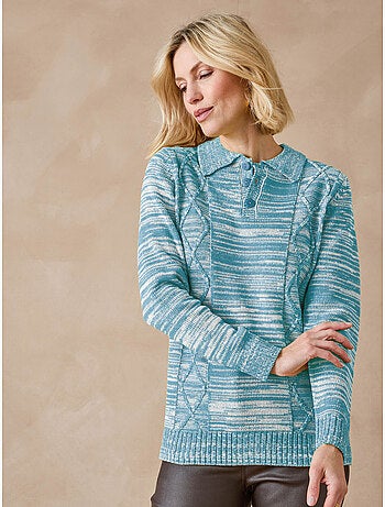 Pull polo avec torsades - DAXON