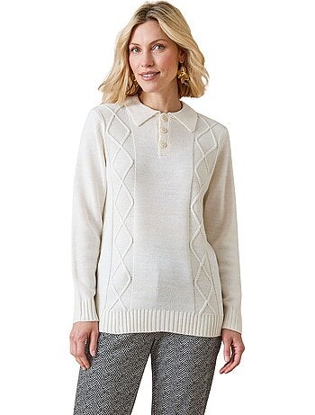 Pull polo avec torsades - DAXON