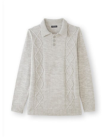Pull polo avec torsades - DAXON