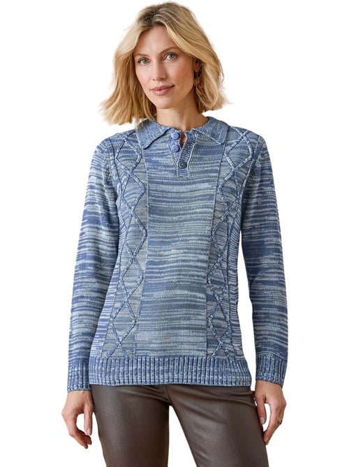 Pull polo avec torsades - DAXON - Kiabi