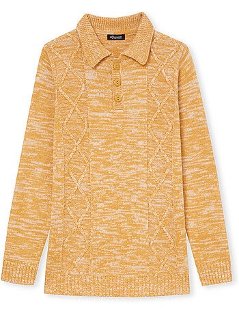 Pull polo avec torsades - DAXON