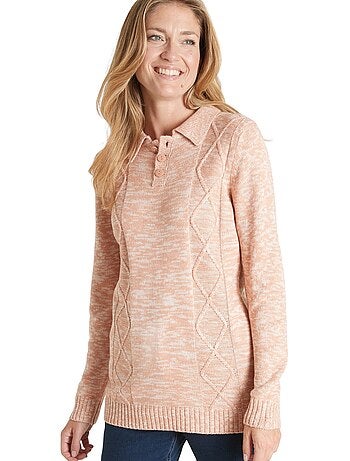 Pull polo avec torsades - DAXON