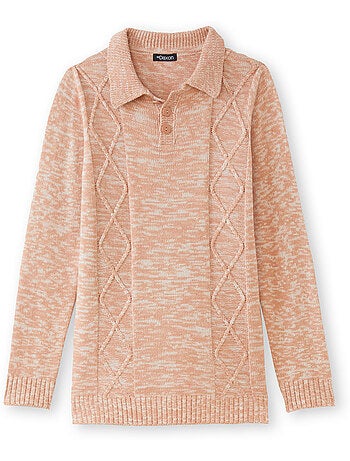 Pull polo avec torsades - DAXON
