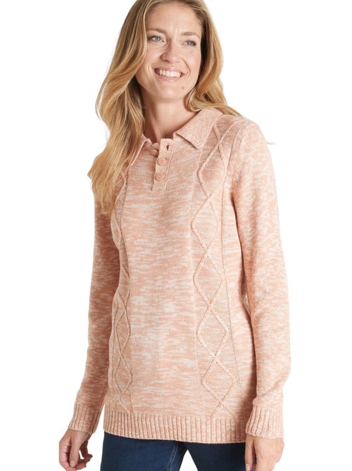 Pull polo avec torsades - DAXON - Kiabi