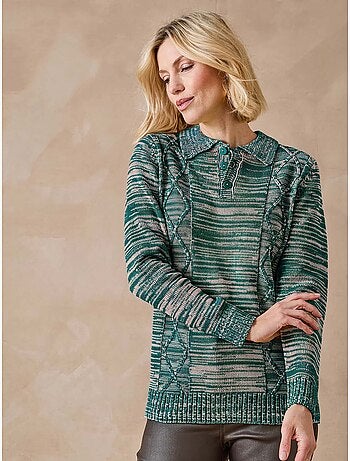 Pull polo avec torsades - DAXON