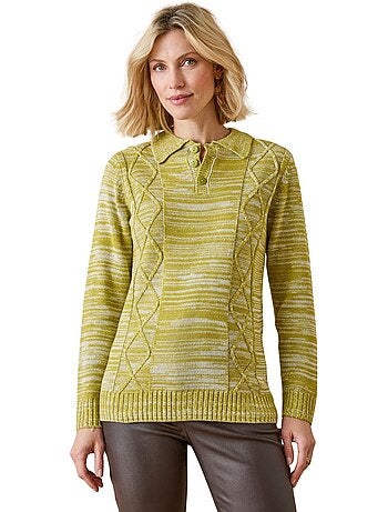 Pull polo avec torsades - DAXON