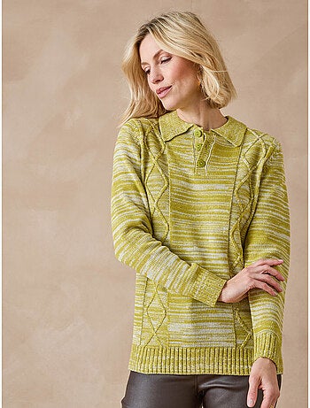 Pull polo avec torsades - DAXON