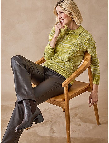Pull polo avec torsades - DAXON