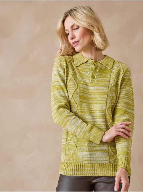 Pull polo avec torsades - DAXON - Kiabi