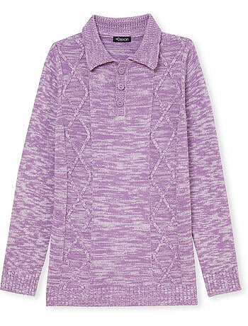 Pull polo avec torsades - DAXON