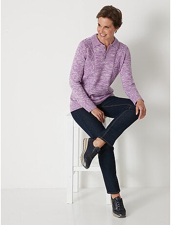 Pull polo avec torsades - DAXON