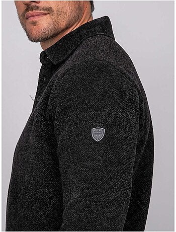 Pull polo chenille col boutonné loctobir