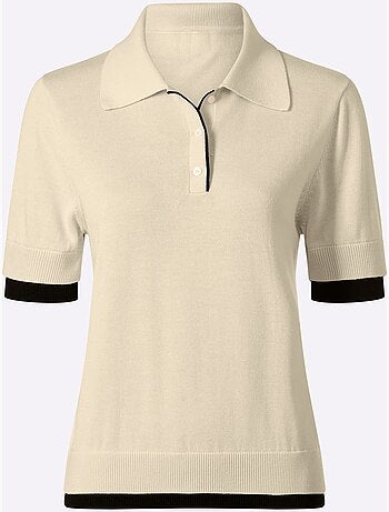 Pull Polo Col Polo Sportif - Taille Standard - Helline