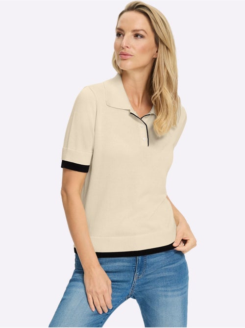 Pull Polo Col Polo Sportif - Taille Standard - Helline - Kiabi Pull Polo Col Polo Sportif - Taille Standard - Helline - Kiabi