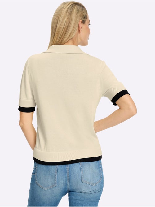 Pull Polo Col Polo Sportif - Taille Standard - Helline - Kiabi Pull Polo Col Polo Sportif - Taille Standard - Helline - Kiabi