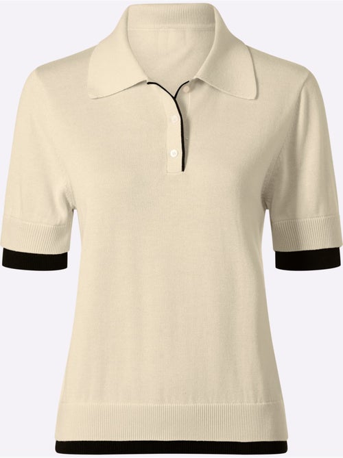 Pull Polo Col Polo Sportif - Taille Standard - Helline - Kiabi Pull Polo Col Polo Sportif - Taille Standard - Helline - Kiabi