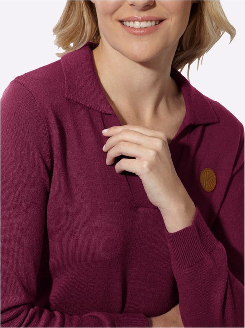 Pull polo col polo sportif - taille standard - moda vilona - Kiabi