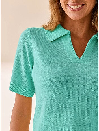 Pull polo manches courtes - DAXON