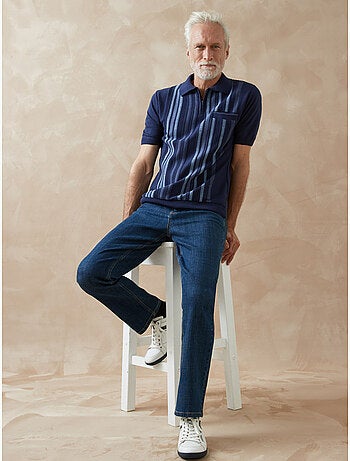 Pull polo manches courtes zippé - DAXON