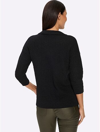 Pull Polo Pur Coton - Taille Standard - Helline