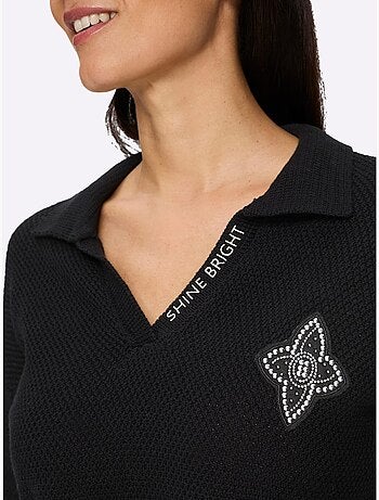Pull Polo Pur Coton - Taille Standard - Helline