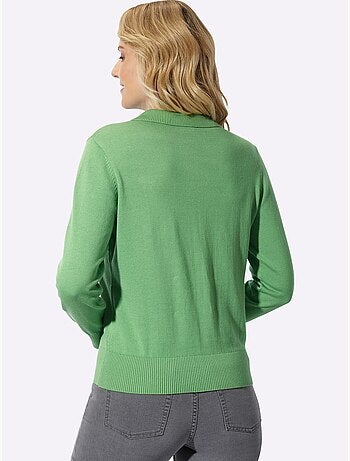 Pull polo pur coton - taille standard - moda vilona