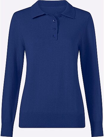 Pull polo pur coton - taille standard - witt