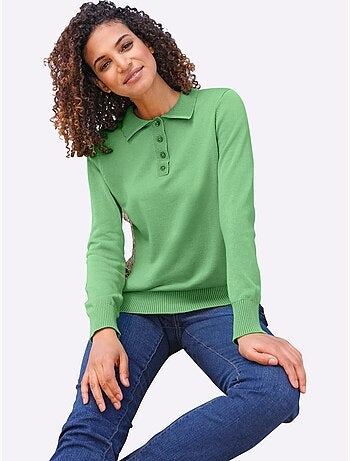 Pull polo pur coton - taille standard - witt