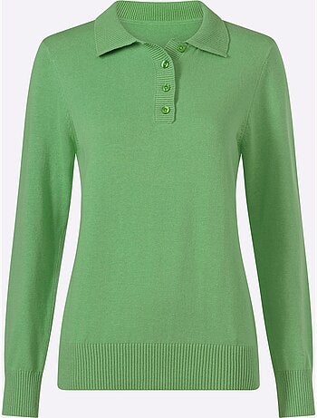 Pull polo pur coton - taille standard - witt