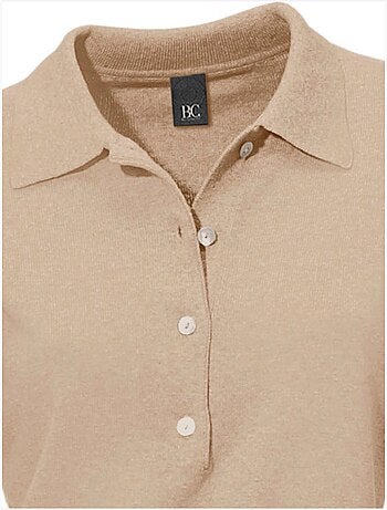 Pull Polo Style Polo Classique Avec Patte De Boutonnage Et Boutons - Taille Standard - Helline