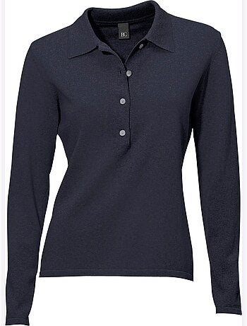 Pull Polo Style Polo Classique Avec Patte De Boutonnage Et Boutons - Taille Standard - Helline