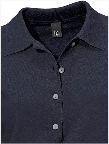 Pull Polo Style Polo Classique Avec Patte De Boutonnage Et Boutons - Taille Standard - Helline