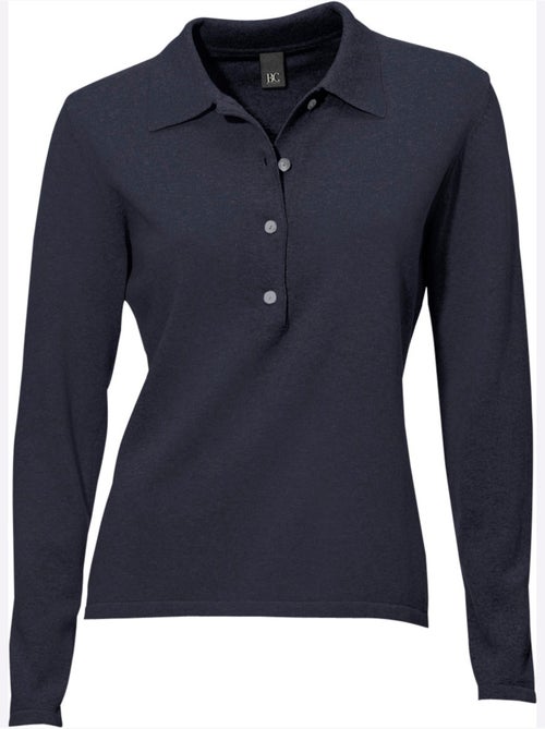 Pull Polo Style Polo Classique Avec Patte De Boutonnage Et Boutons - Taille Standard - helline - Kiabi