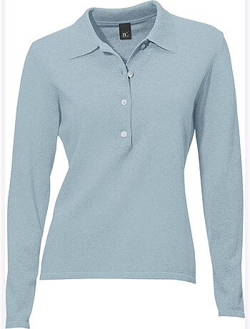 Pull Polo Style Polo Classique Avec Patte De Boutonnage Et Boutons - Taille Standard - Helline