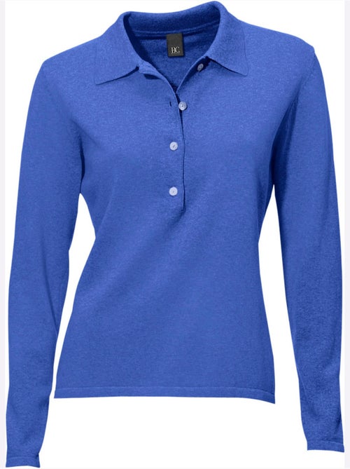 Pull Polo Style Polo Classique Avec Patte De Boutonnage Et Boutons - Taille Standard - helline - Kiabi