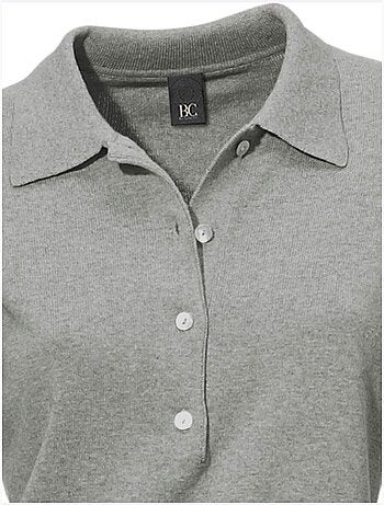 Pull Polo Style Polo Classique Avec Patte De Boutonnage Et Boutons - Taille Standard - Helline