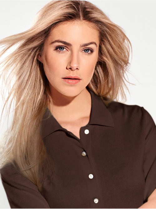 Pull Polo Style Polo Classique Avec Patte De Boutonnage Et Boutons - Taille Standard - helline - Kiabi