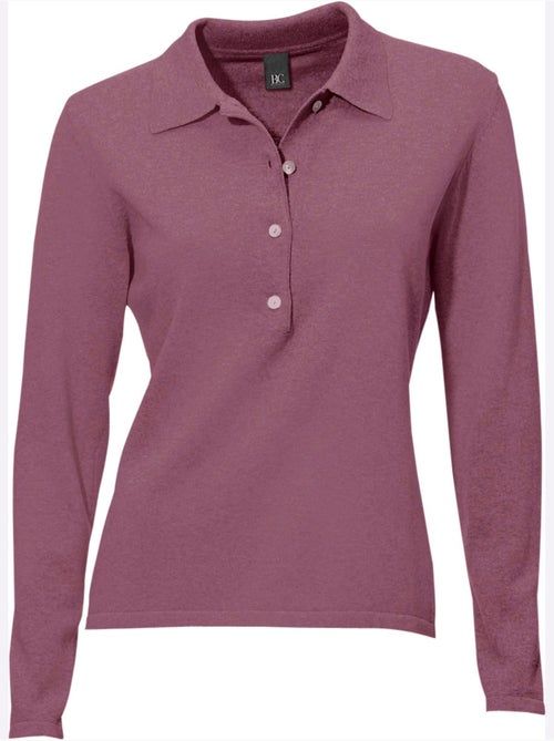 Pull Polo Style Polo Classique Avec Patte De Boutonnage Et Boutons - Taille Standard - helline - Kiabi